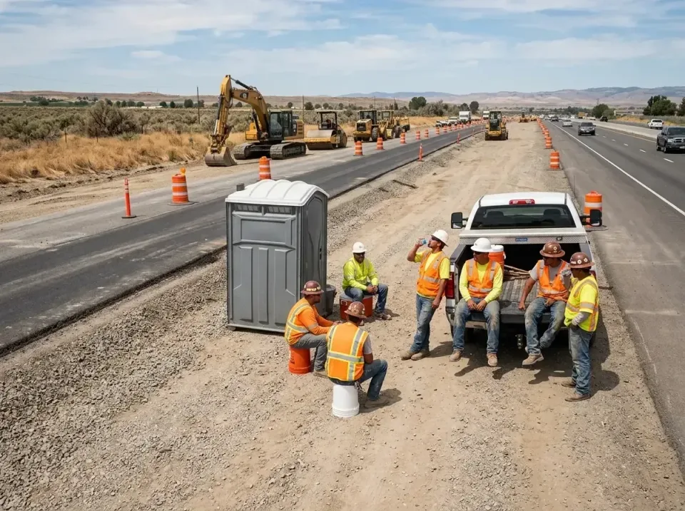 highway-road-construction-crew-007 — frequently asked questions, Porta Potty and Restroom Rentals in Medina, WA